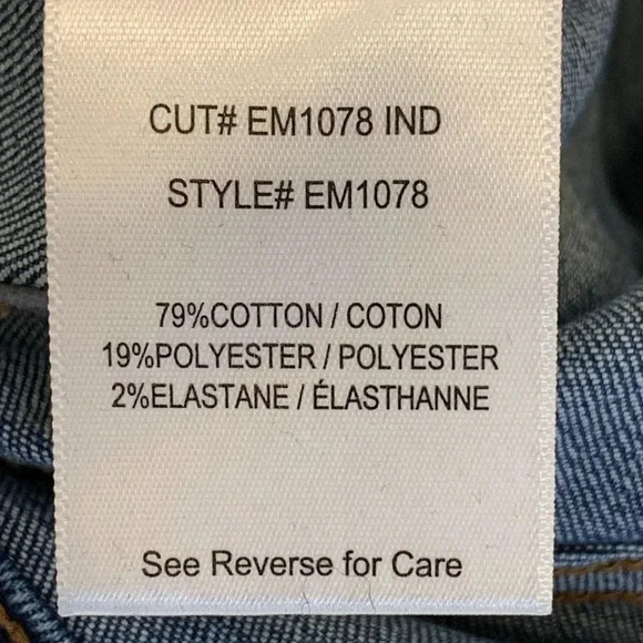 Etienne‎ Marcel Denim Women's Asymmetrical Crop Kick Raw Hem Jeans Size 27 - Picture 11 of 15